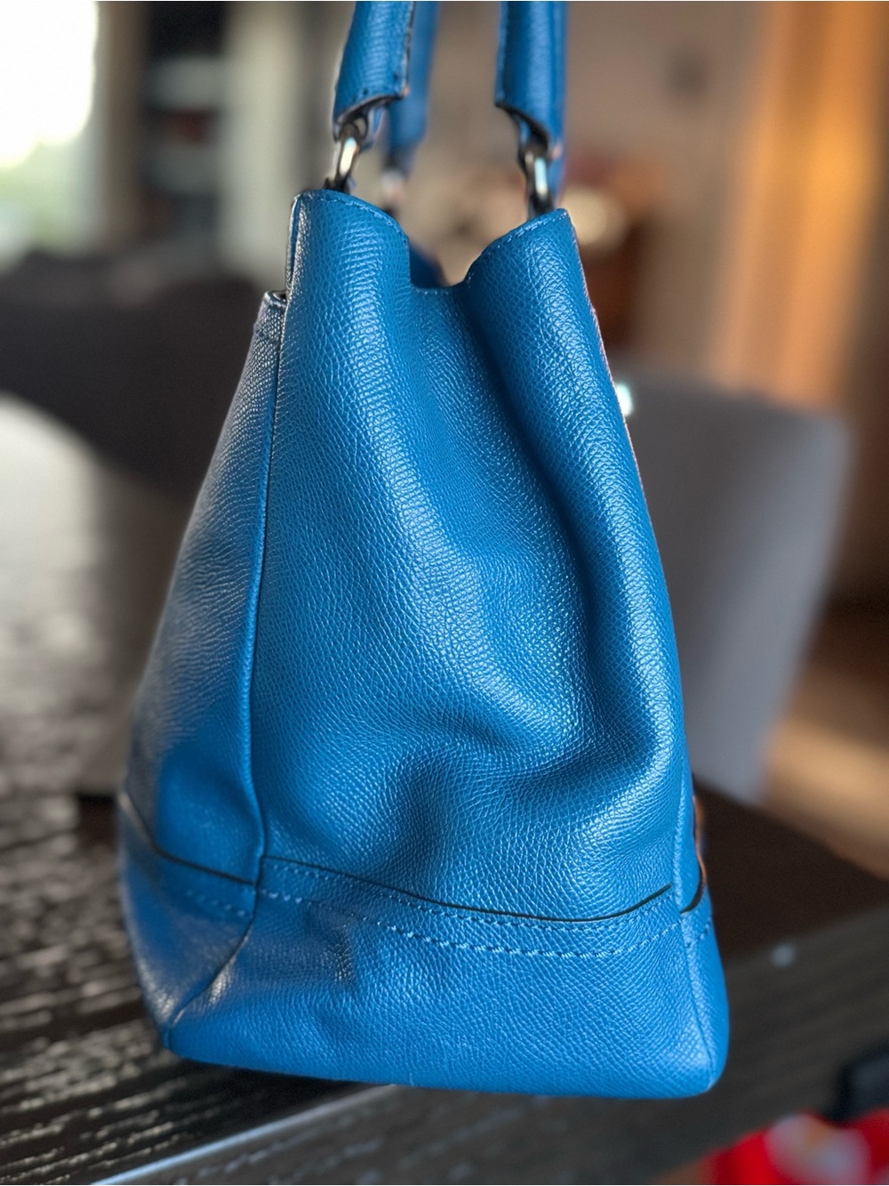 Coach blue tote 👜 - Picture 6 of 16
